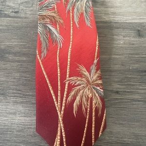 Tommy Bahama neck tie silk palm tree